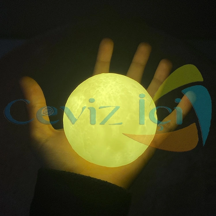3D LED Küre Pilli Yuvarlak 