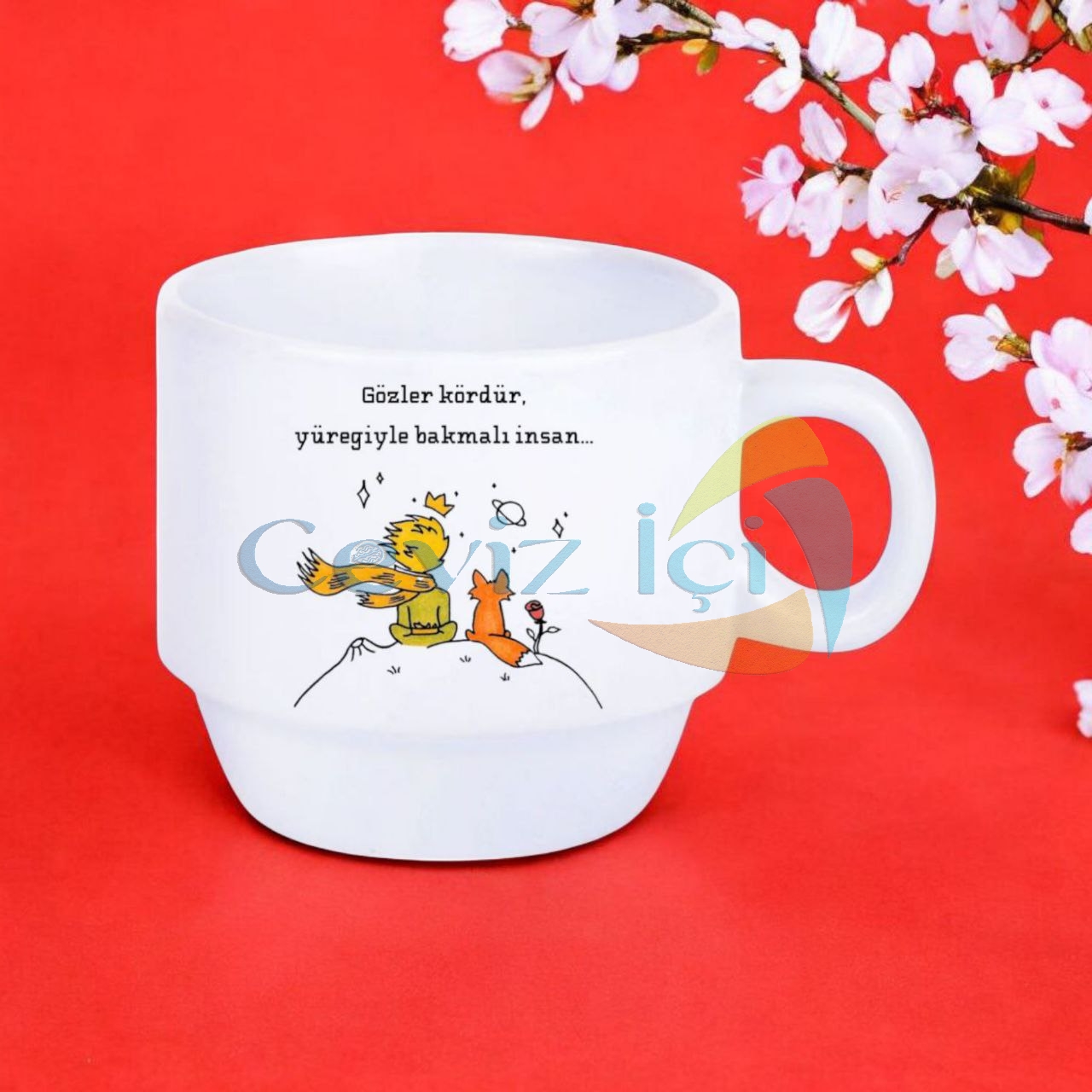 Küçük Prens Temalı 4lü Fincan Seti