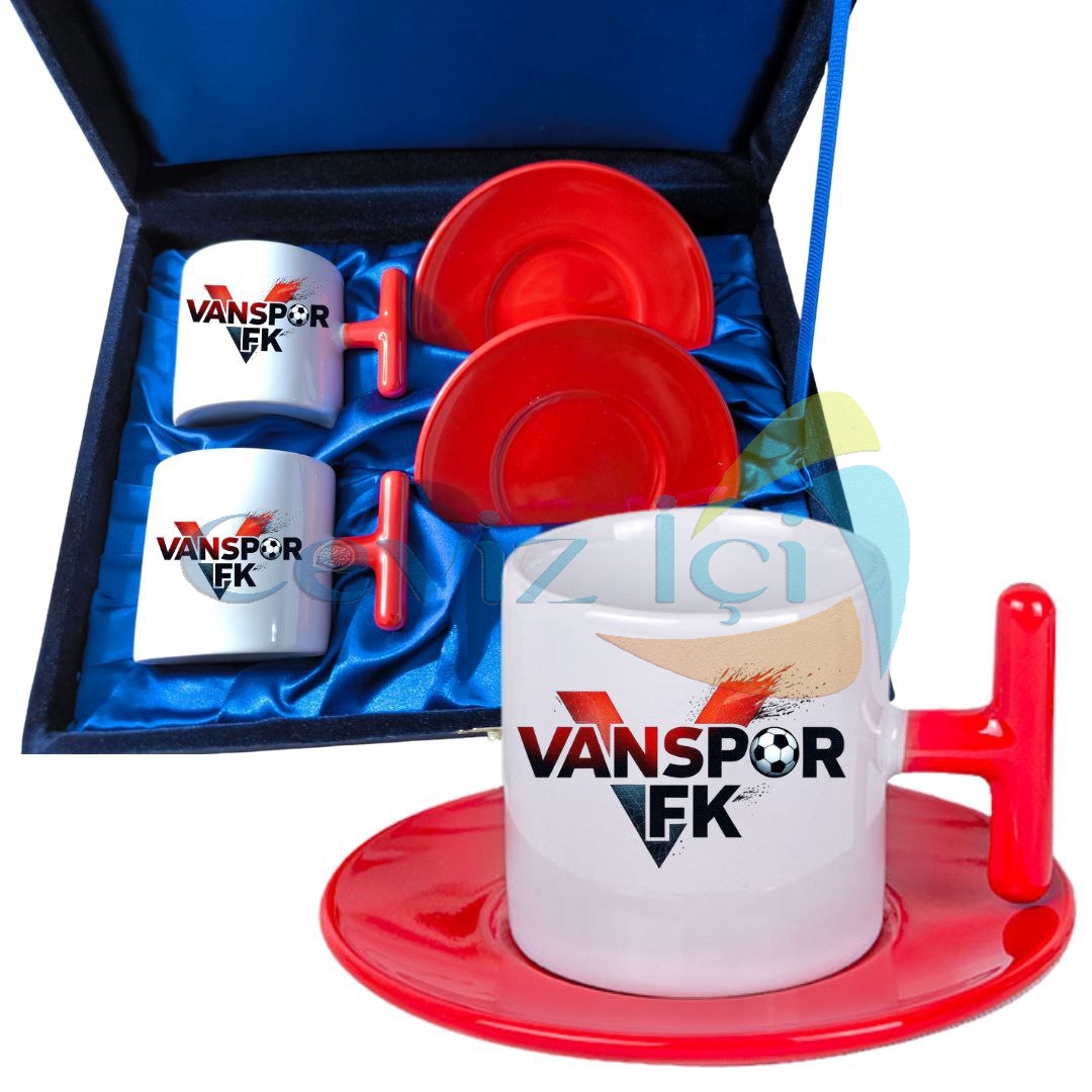 Kadife Kutulu 2’li Fincan Takımı Vanspor Özel