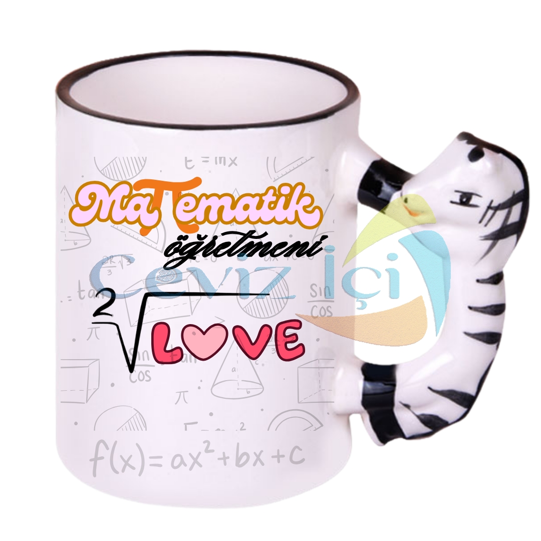 Matematik Öğretmenine Özel At Saplı Lüks Kupa