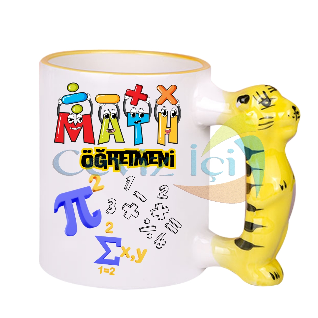 Matematik Öğretmenine Özel At Saplı Lüks Kupa