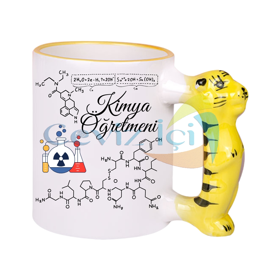 Kimya Öğretmenine Özel At Saplı Lüks Kupa