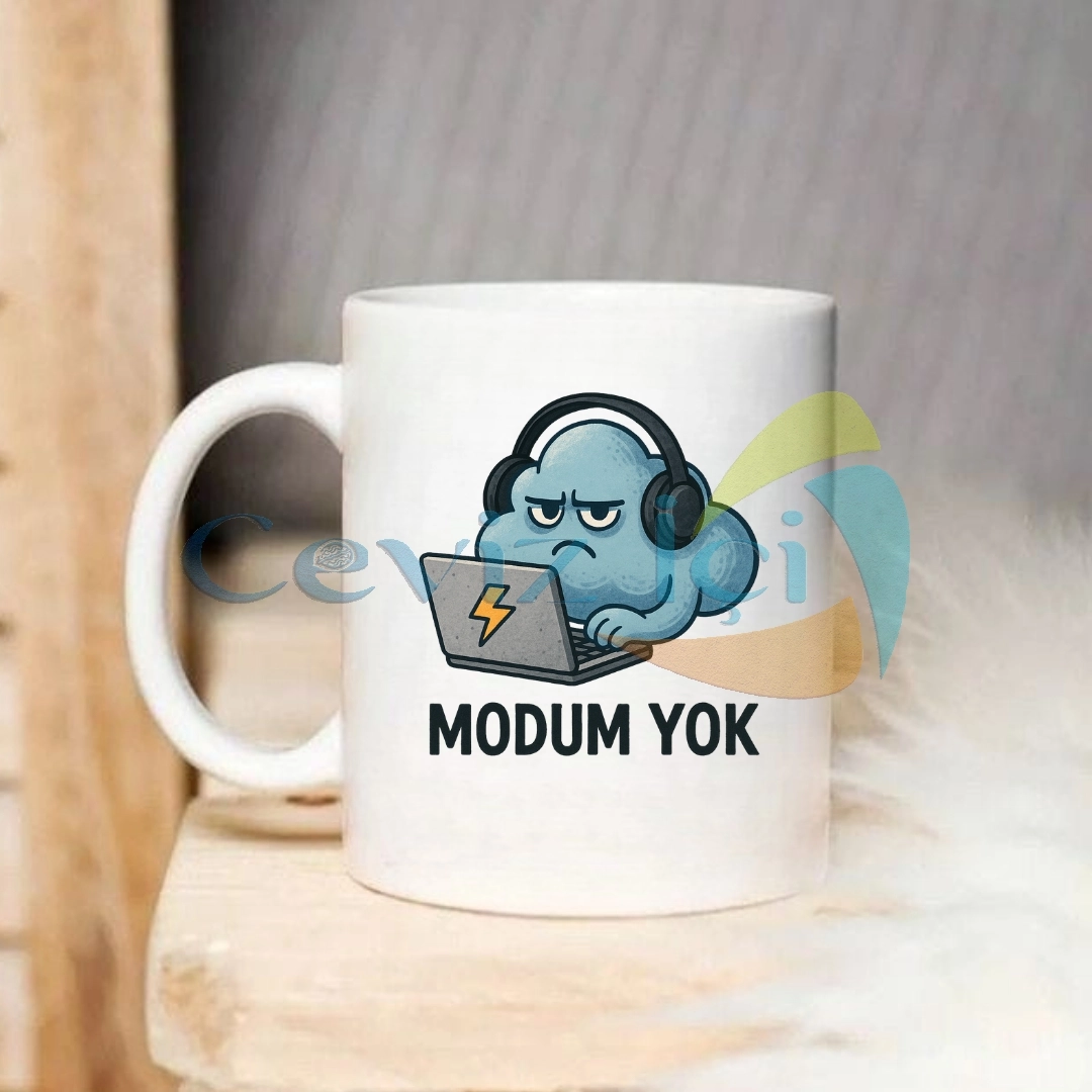 Modum Yok Porselen Kupa Komik Karakterli Mizahi