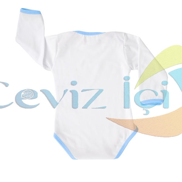 Cüzdan Hediyeli Uzun Kollu Erkek Bebek Zıbını 