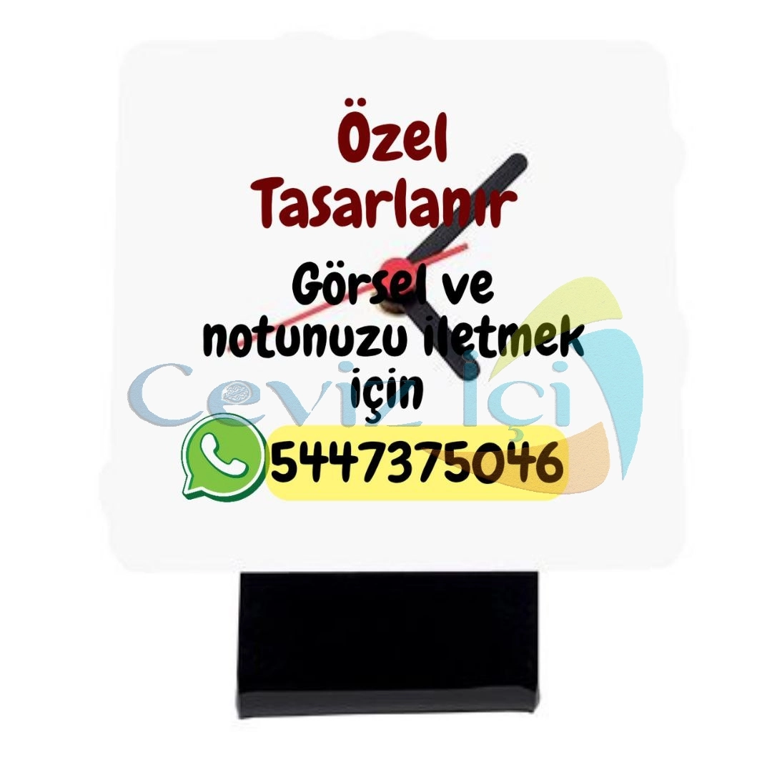 Öğretmenler Günü için Dekoratif Masa Saati