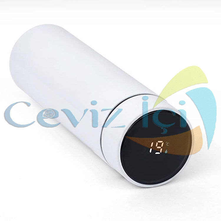 Dijital Göstergeli Çelik Termos - 450 ml