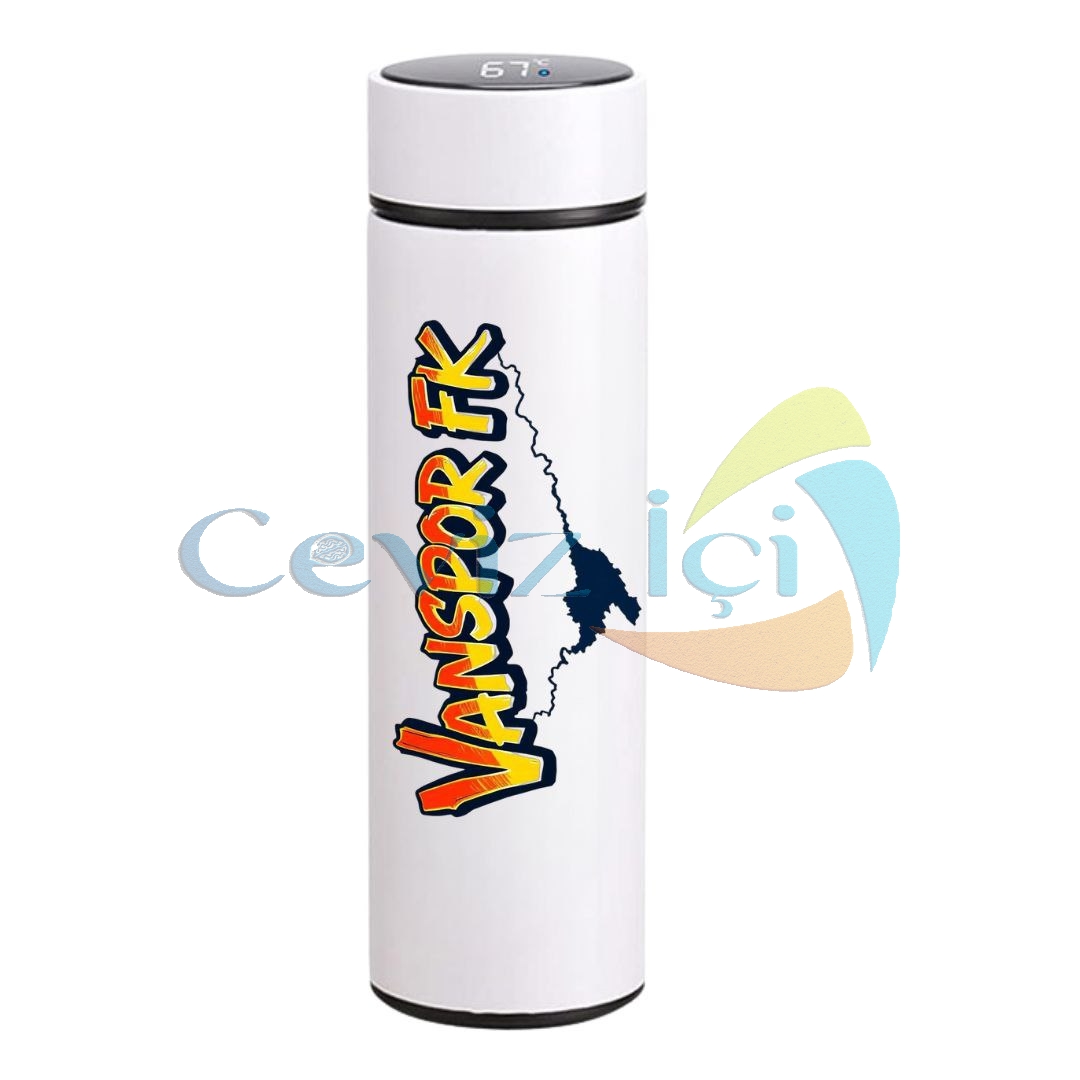 Dijital Göstergeli Çelik Termos - 450 ml