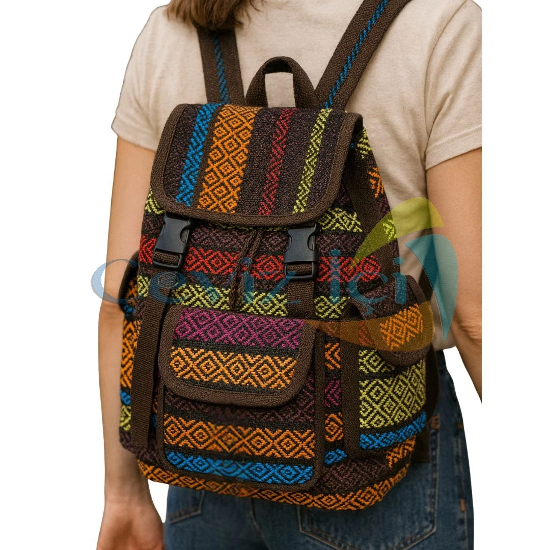 Yöresel, Otantik Sırt Çantası Büyük Boy