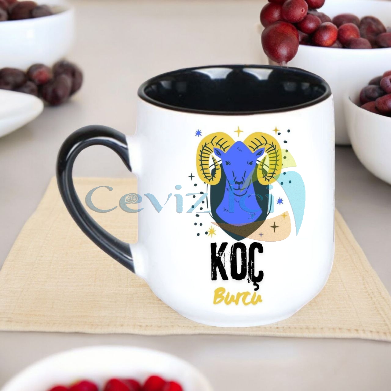 Burcunuza Özel Seramik Kupa-Bardak