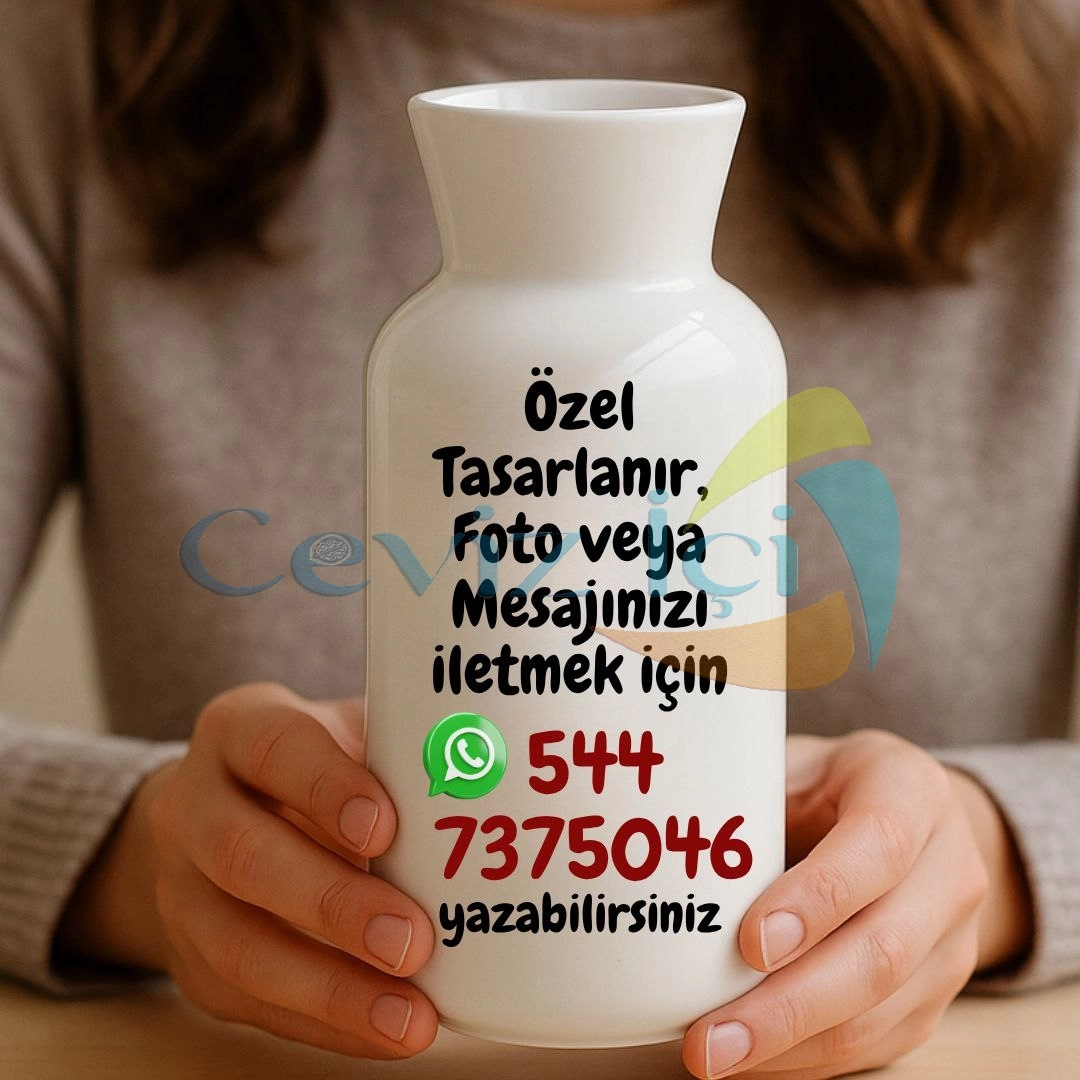 Kişiye Özel Tasarım Seramik Vazo