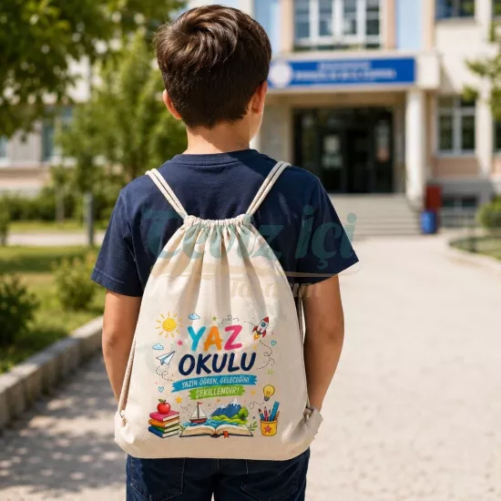 Kişiye Özel Büzgülü Sırt Çantası