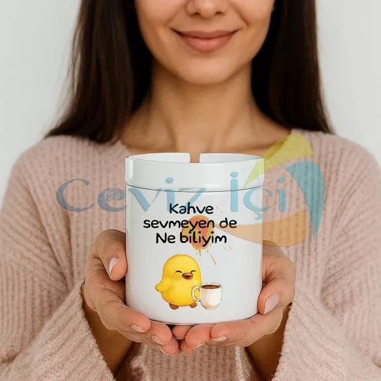 Sevimli Civciv Komik Seramik Kül Tablası