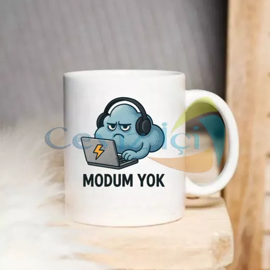 Modum Yok Porselen Kupa Komik Karakterli Mizahi