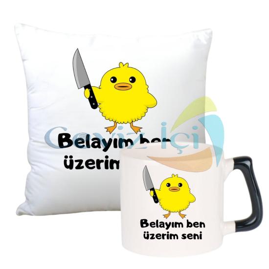 Esprili Kupa ve Yastık Özel Tasarım