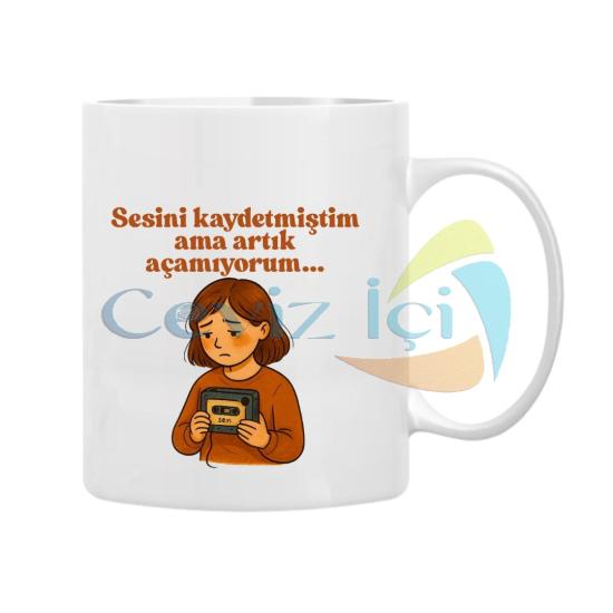 Söylenmemiş Sözler Temalı Porselen Kupa
