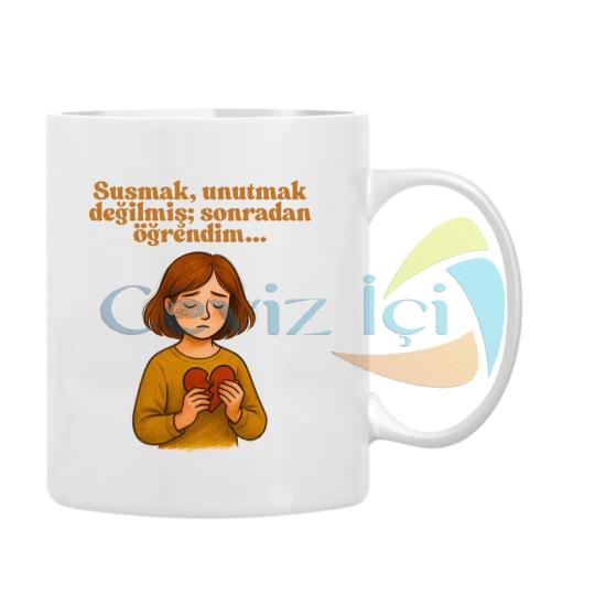 Söylenmemiş Sözler Temalı Porselen Kupa