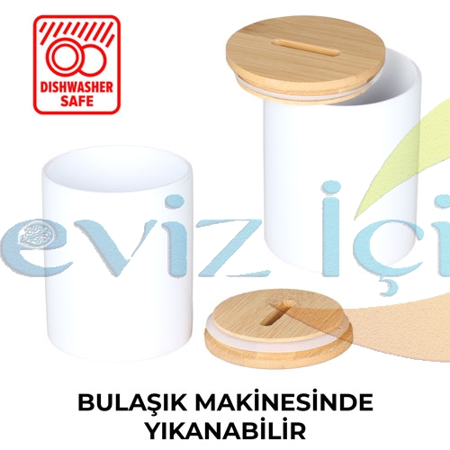 Porselen Bambu Kumbara (Kişiye Özel)