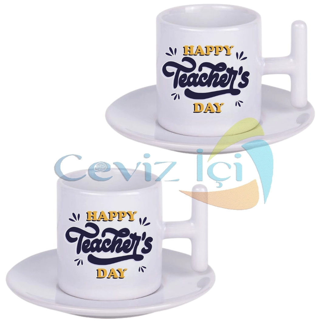 Şık Kadife Kutulu 2’li Porselen Kahve Takımı