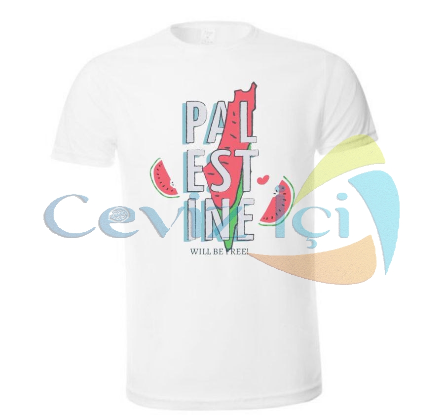 Unisex Özel Tasarım Tişörtler (Filistin/Gazze Temalı)